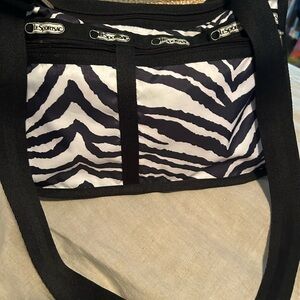 LeSportsac Zebra Print Shoulder Bag